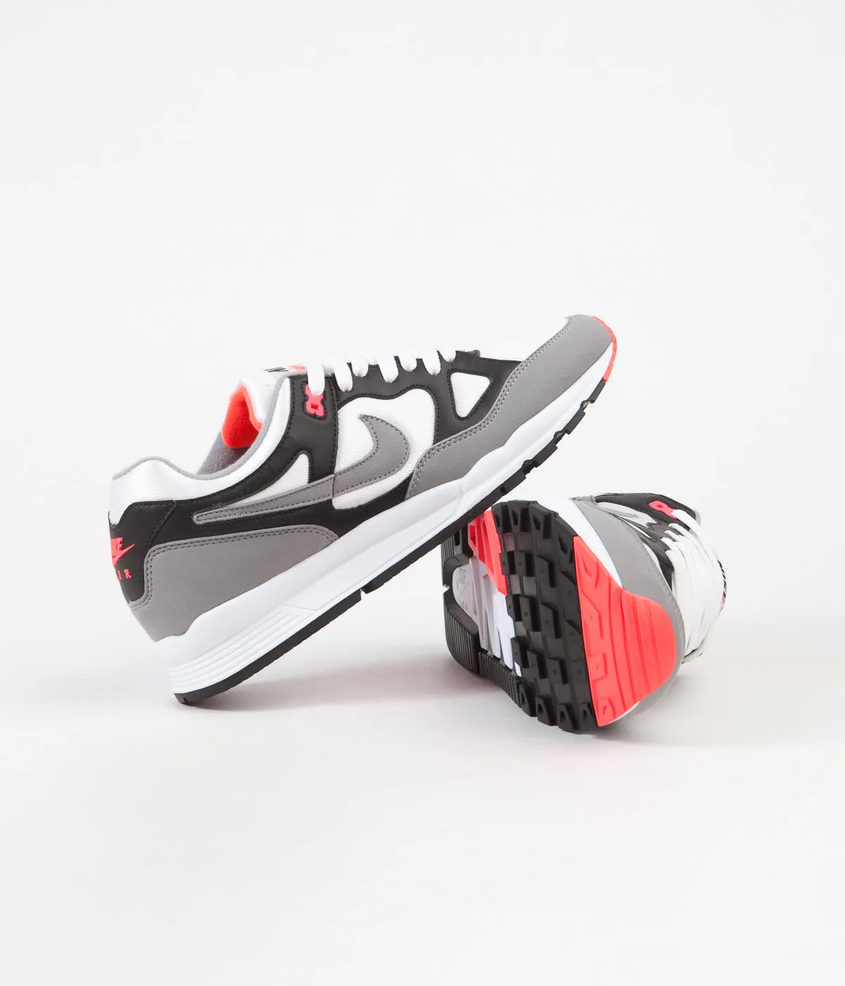 Nike Air Span II Shoes - Black / Dust - Solar Red - White