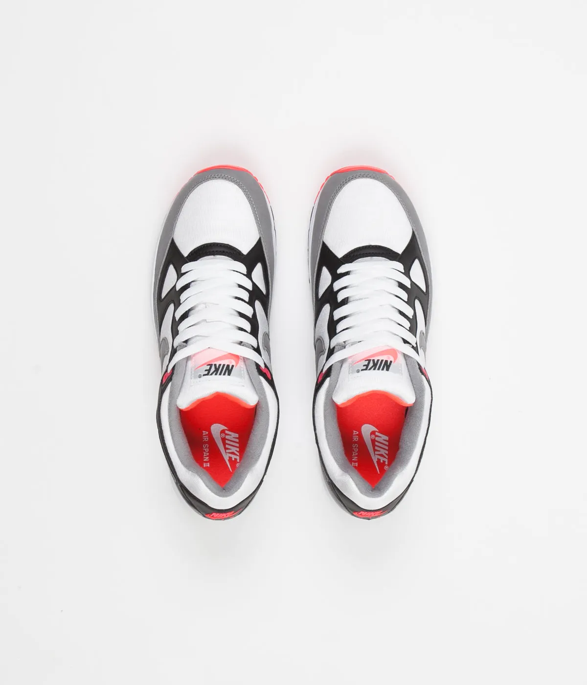 Nike Air Span II Shoes - Black / Dust - Solar Red - White