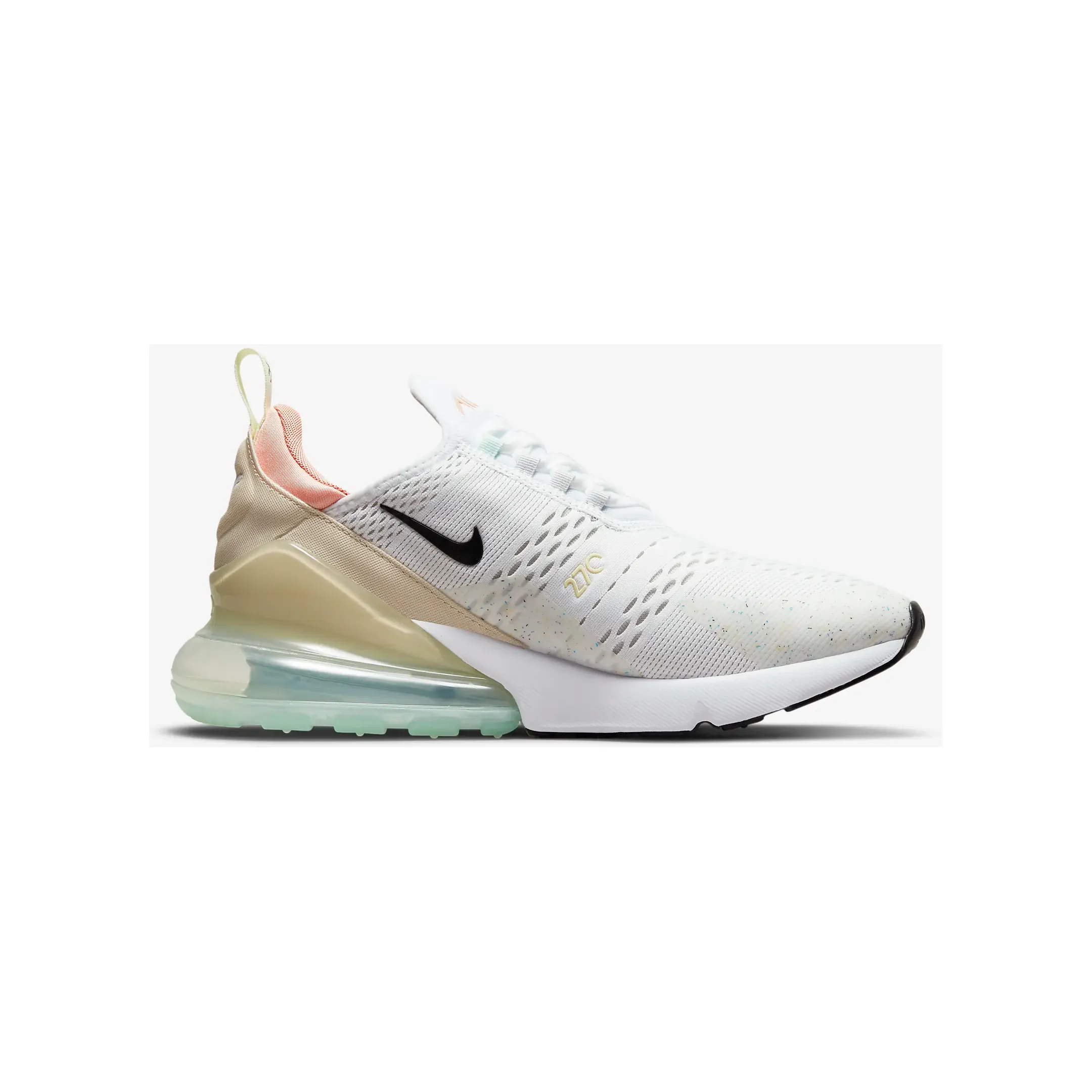 Nike Men's Air Max 270 Shoes - White / Sanddrift / Pure Platinum / Black