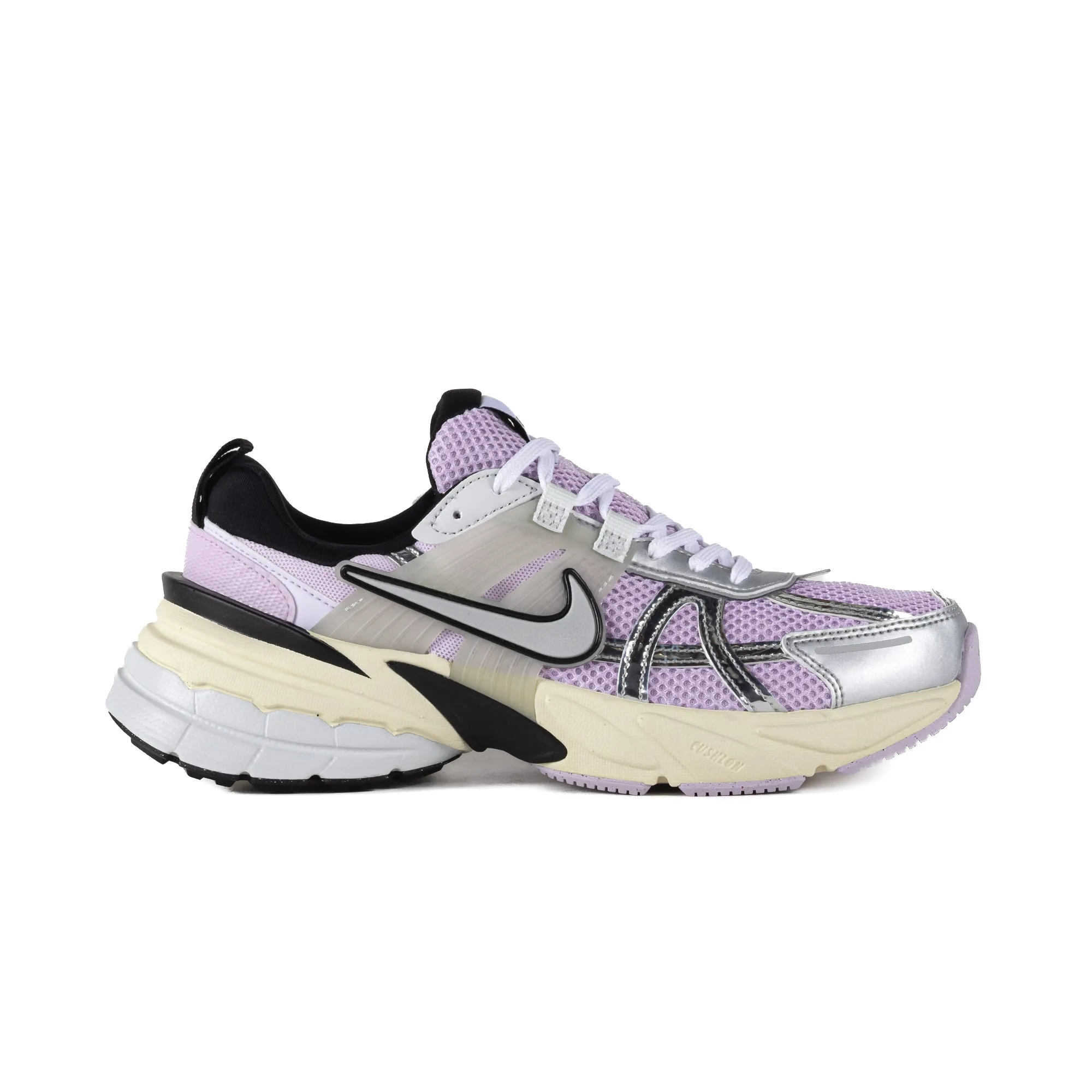 Nike Women's V2K Run Doll/Metallic Silver/Black/Barely Grape HF1876-500