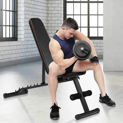 NO Assembly Needed Adjustable Foldable Exercise Bench