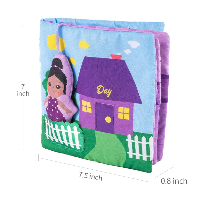 Personalized Activity Crinkle Cloth Book Sensory Toy for 0-3 Years