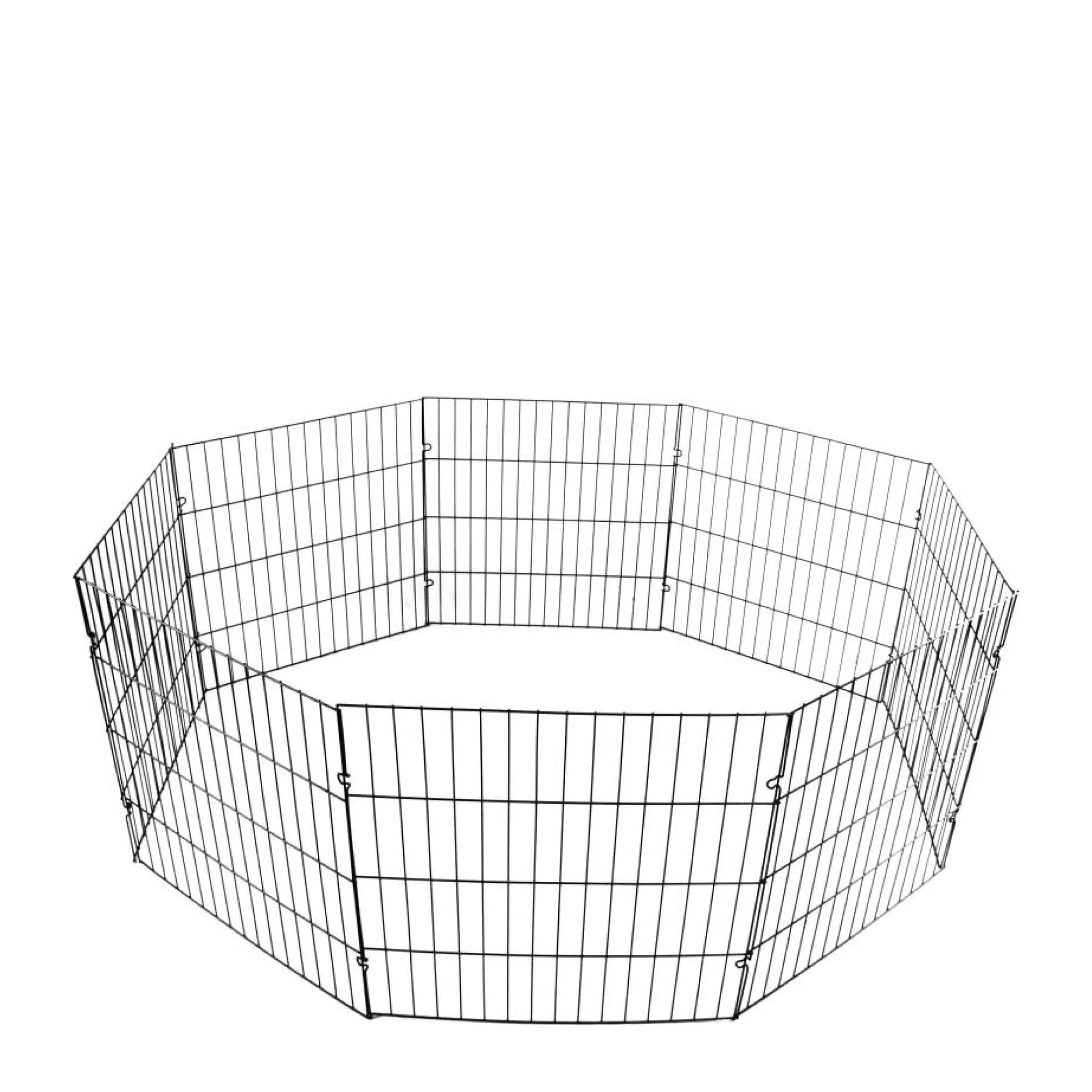 Pet Playpen - Dog Cat Foldable Metal Indoor Outdoor Fence - Puppy Kitten