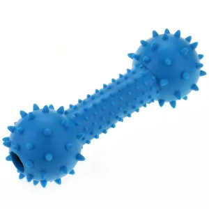 Pet Vogue Bone Shaped Rubber Chew Toy for Dogs & Cats (Blue)