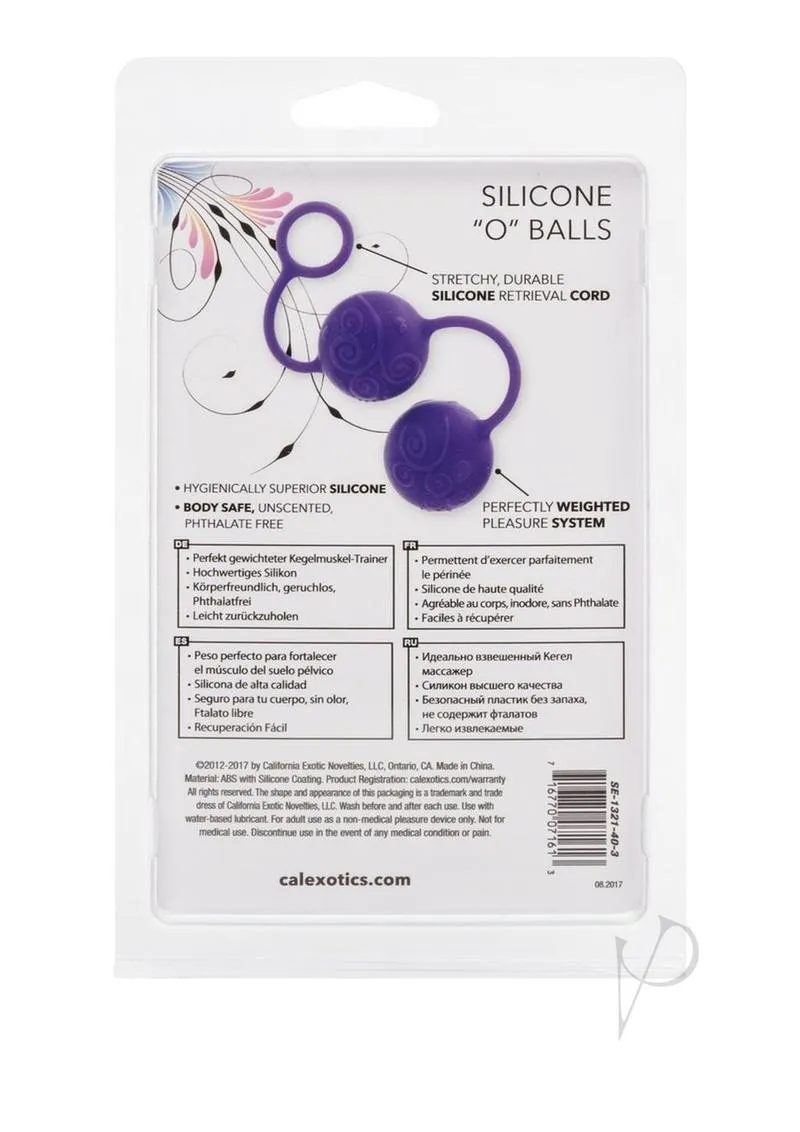 Posh Silicone O Balls Purple