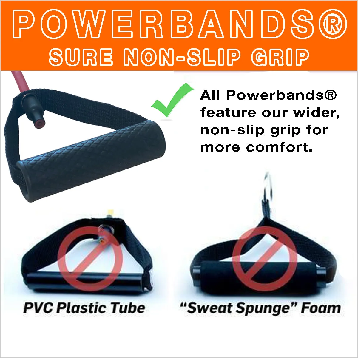 Powerbands Resistance Band - Black (Very Heavy 42-62 lbs)