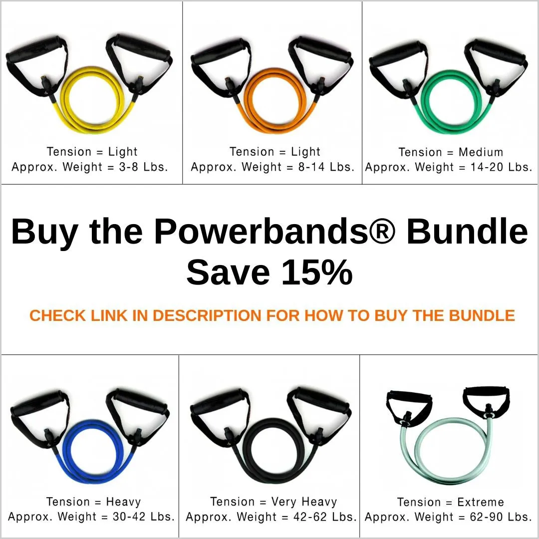 Powerbands Resistance Band - Green (Medium 14 - 20 lbs)