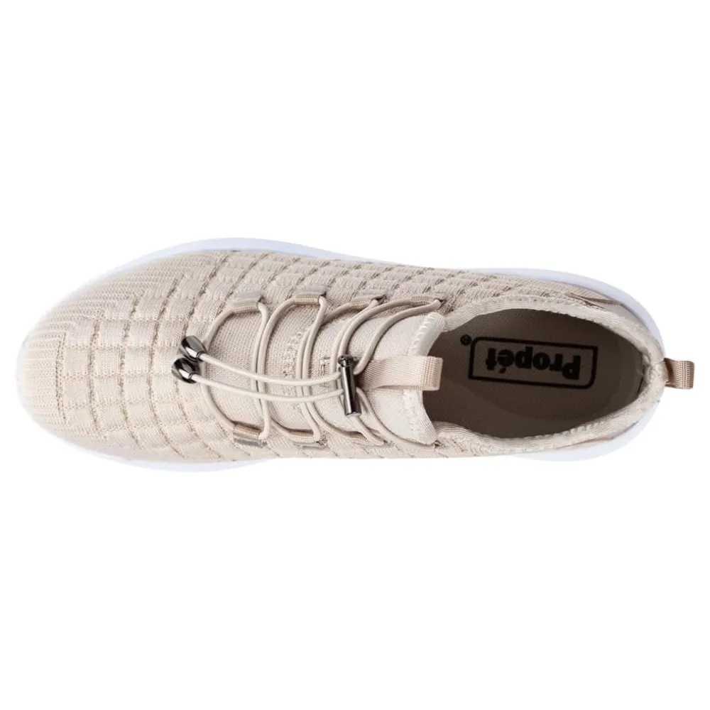 Propet Travelbound Cream Metallic Sneaker (Women's)