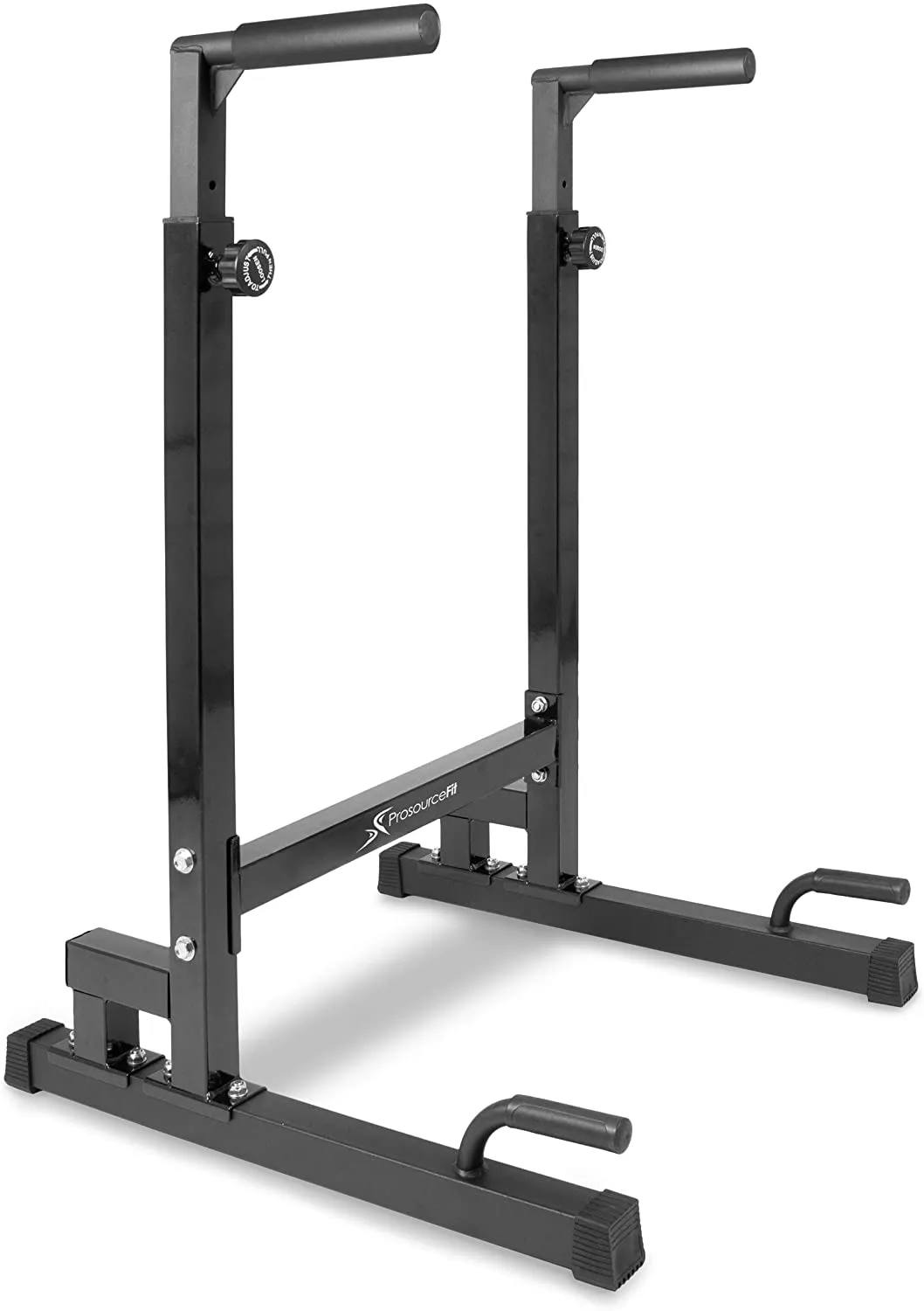 ProsourceFit Dip Stand Station, Heavy Duty Adjustable Height Upper Body Equipment for Home Gym for Tricep Dips, Pull-Ups, Push-Ups, L-Sits