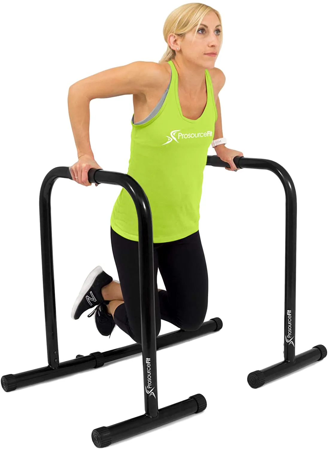 ProsourceFit Dip Stand Station, Heavy Duty Adjustable Height Upper Body Equipment for Home Gym for Tricep Dips, Pull-Ups, Push-Ups, L-Sits