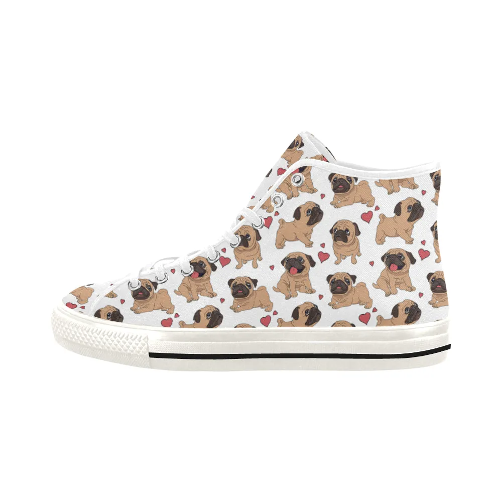 Pug cute Vancouver H Women's Canvas Shoes