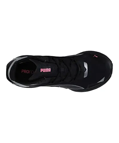 Puma Womens Ultraride Runner Id Women's Puma Black-Metallic Silver Running Shoe - 3 UK (193760)