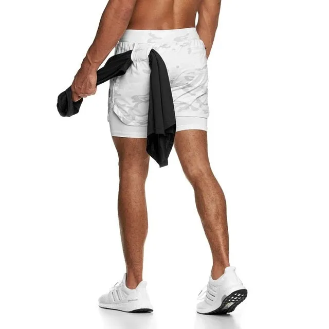 Running Shorts Men 2 In 1 Double deck Quick Dry