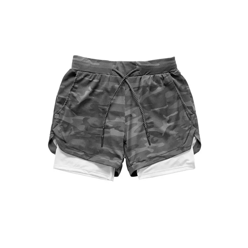 Running Shorts Men 2 In 1 Double deck Quick Dry