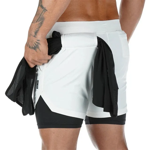 Running Shorts Men 2 In 1 Double deck Quick Dry