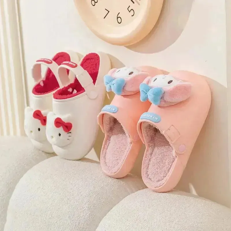 Sanrio Kuromi My Melody Cute Warm Sandals For Kids