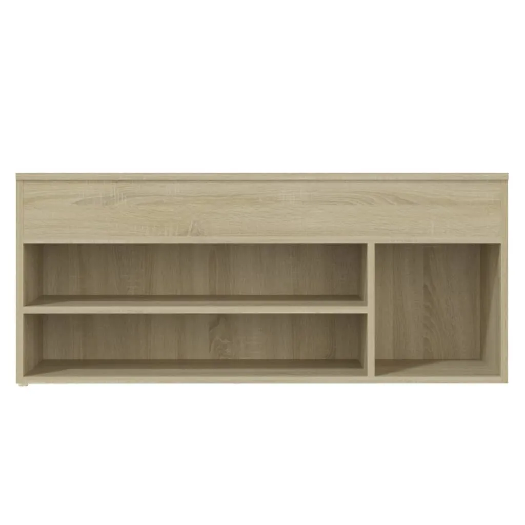 Shoe Bench Sonoma Oak 105x30x45 cm Chipboard