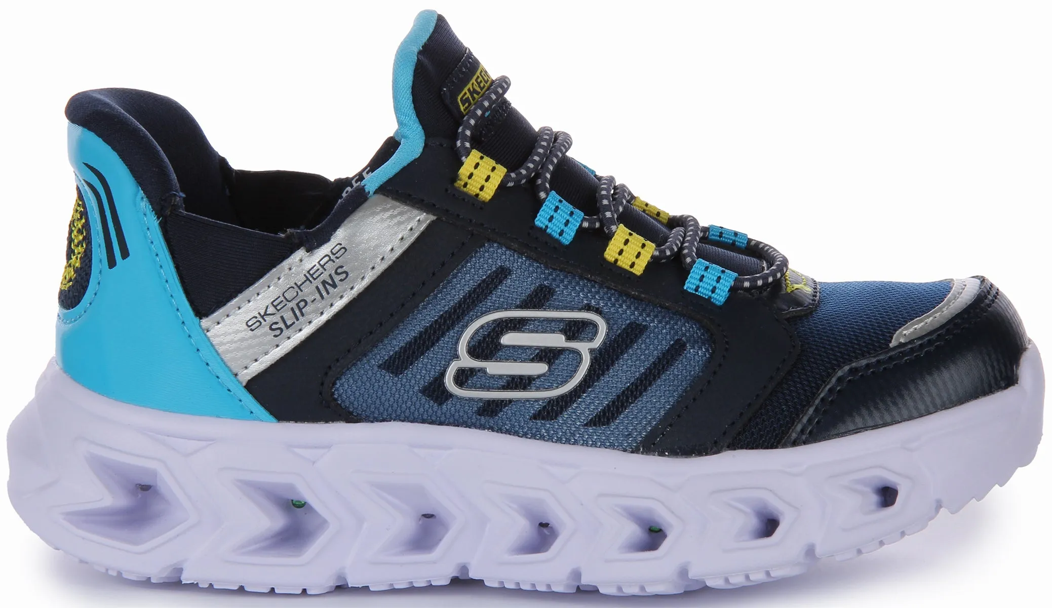 Skechers Hypno Flash 2.0 Slip Ins Navy Blue For Kids