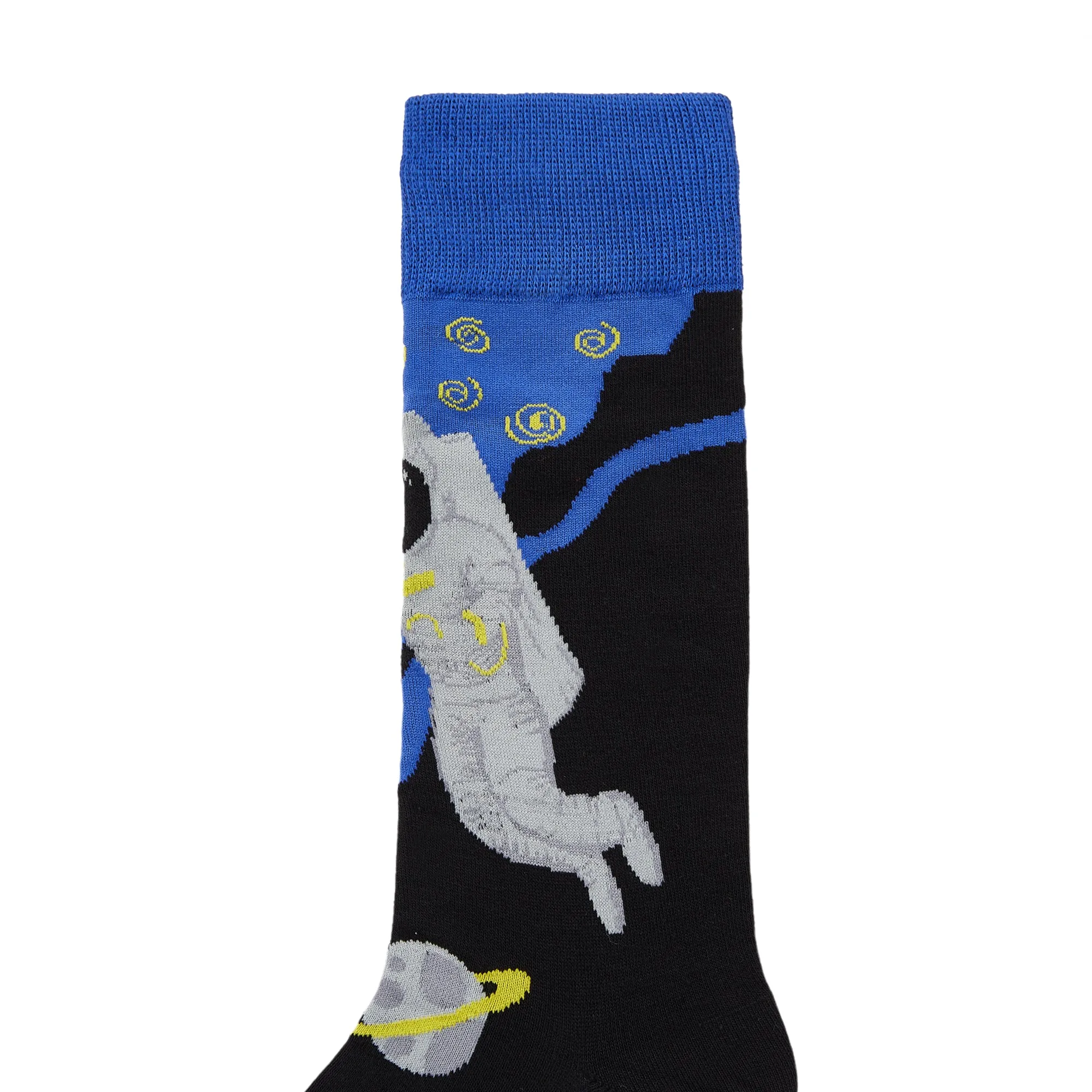 Starry Space Printed Crew Length Socks