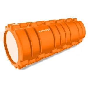 Strauss Deep Tissue Massage Foam Roller, 33 cm, (Orange)