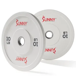 Sunny Strength™ Elite 2-inch Rubber Olympic Weight Plates 10 - 55 LBS