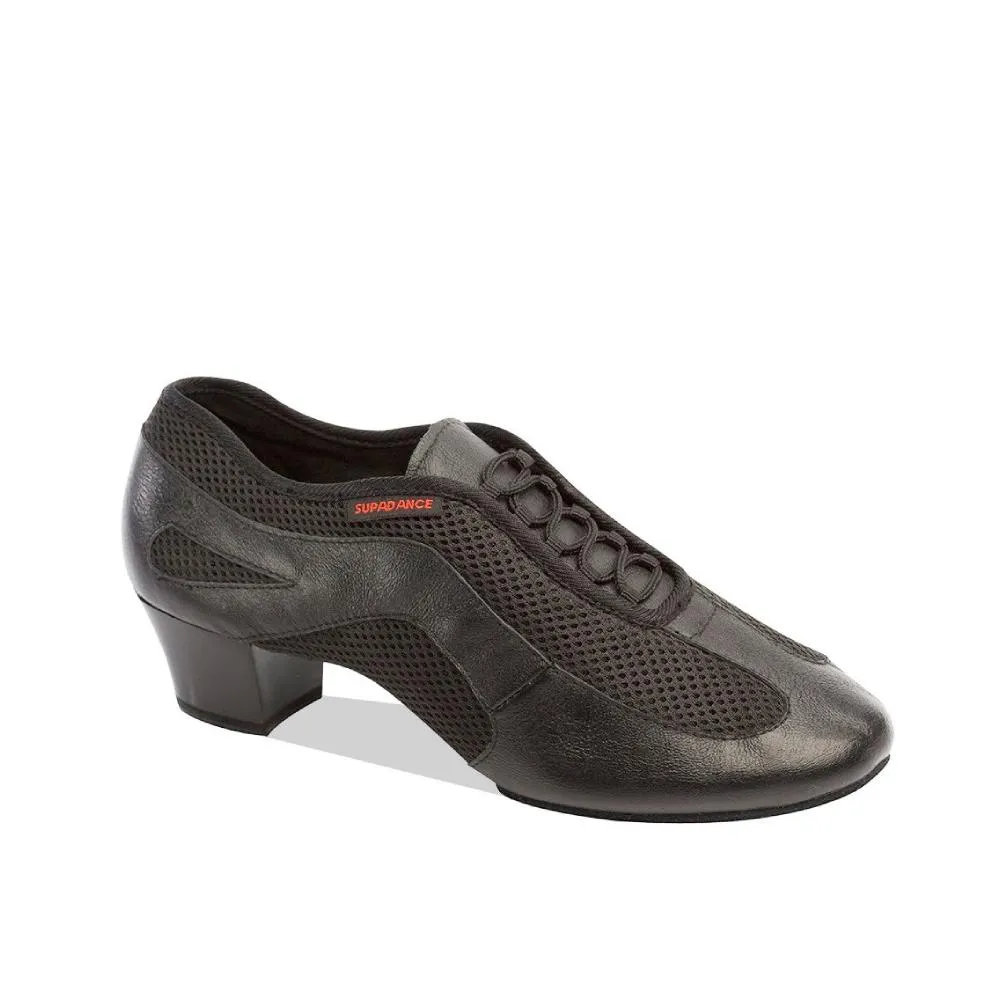 Supadance: Practice S8825/8899 | Black Leather/Mesh | 1.5'' Latin