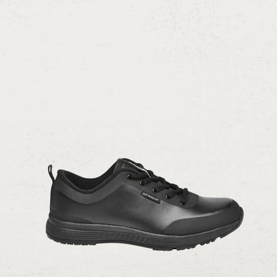 Superlites Lace Up Black Leather Shoe