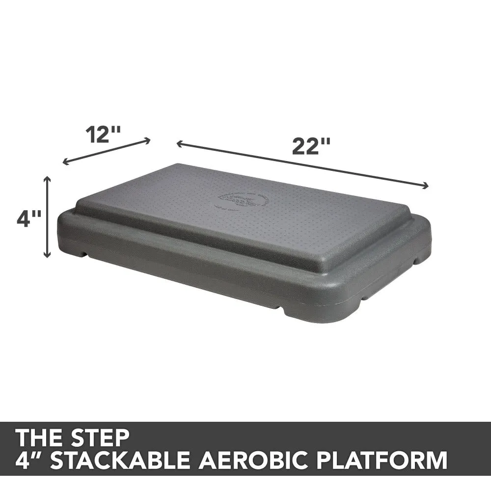 The Step 4" Stackable Aerobic Step