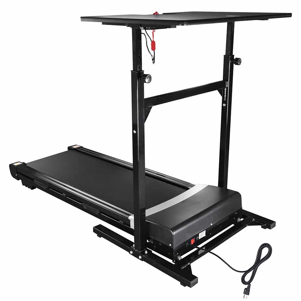 TheLAShop Electric Treadmill with Desk Workstation