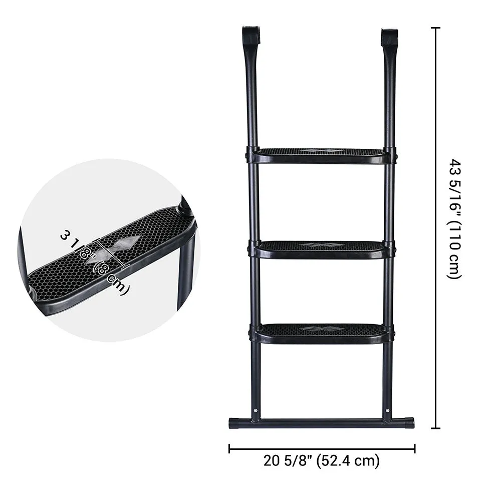 TheLAShop Trampoline Ladder Non-slip 3 Wide-Step 43-inch