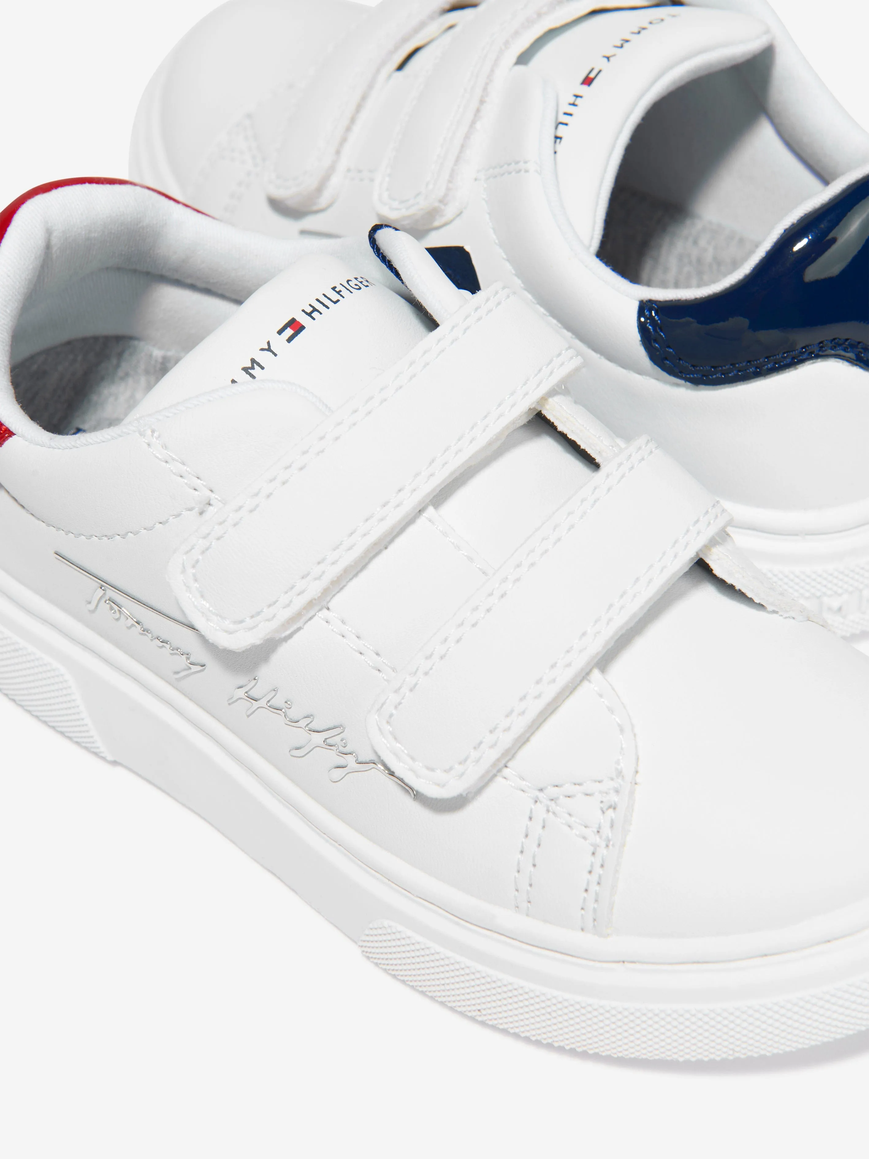 Tommy Hilfiger Girls Low Cut Velcro Strap Trainers