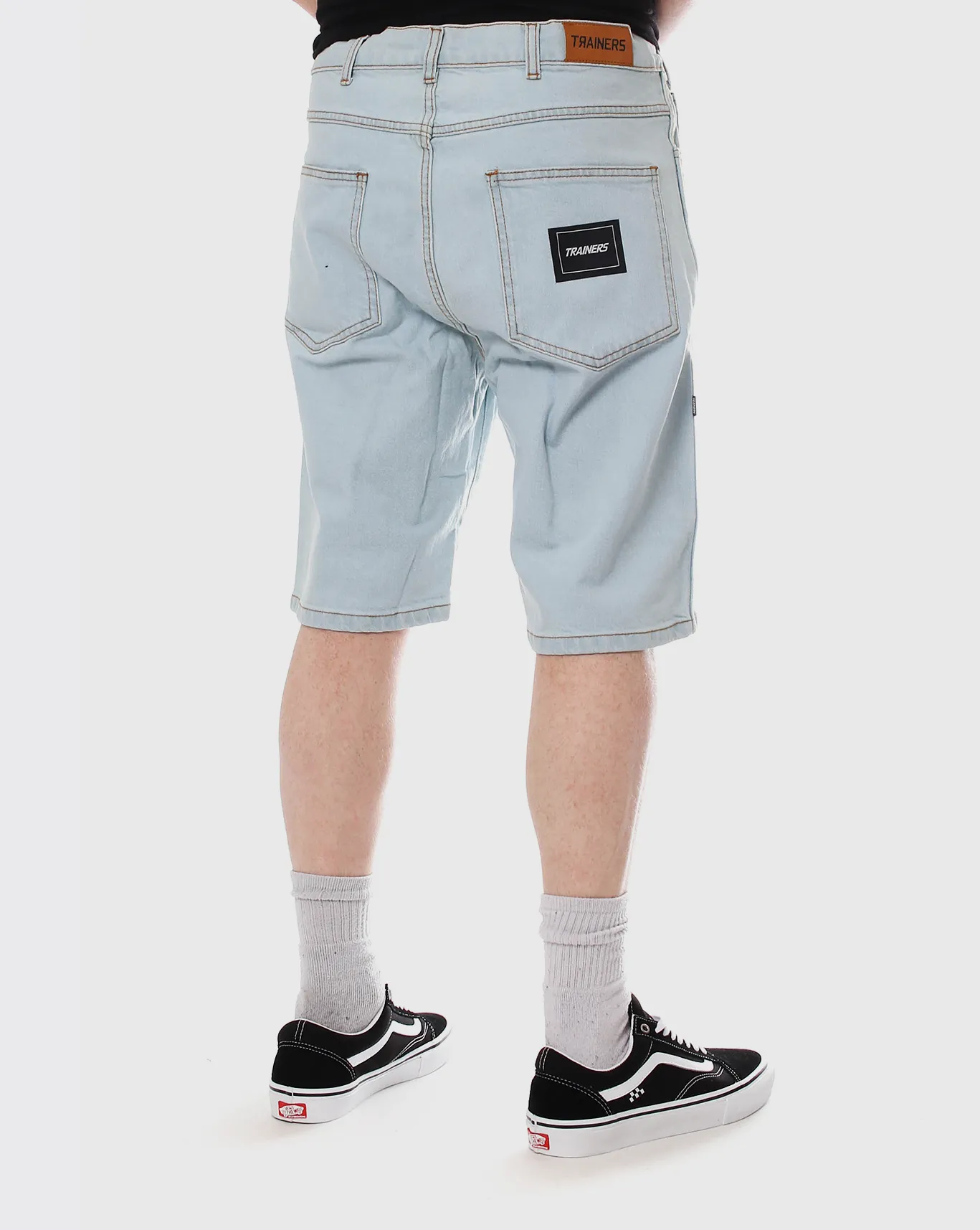 Trainers Baggy Denim Short - Light Blue