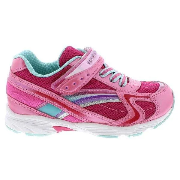 Tsukihoshi GLITZ Hot Pink Mint Girls Running Shoes (Machine Washable)