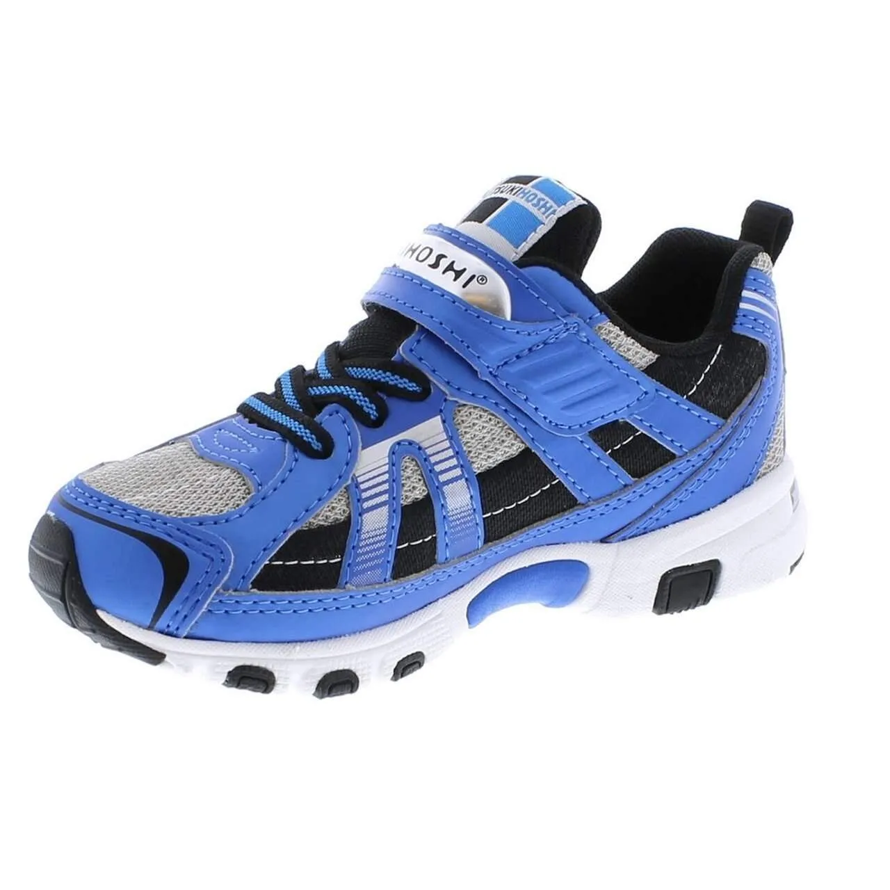 Tsukihoshi Storm Blue Gray Boys Running Shoes (Machine Washable)