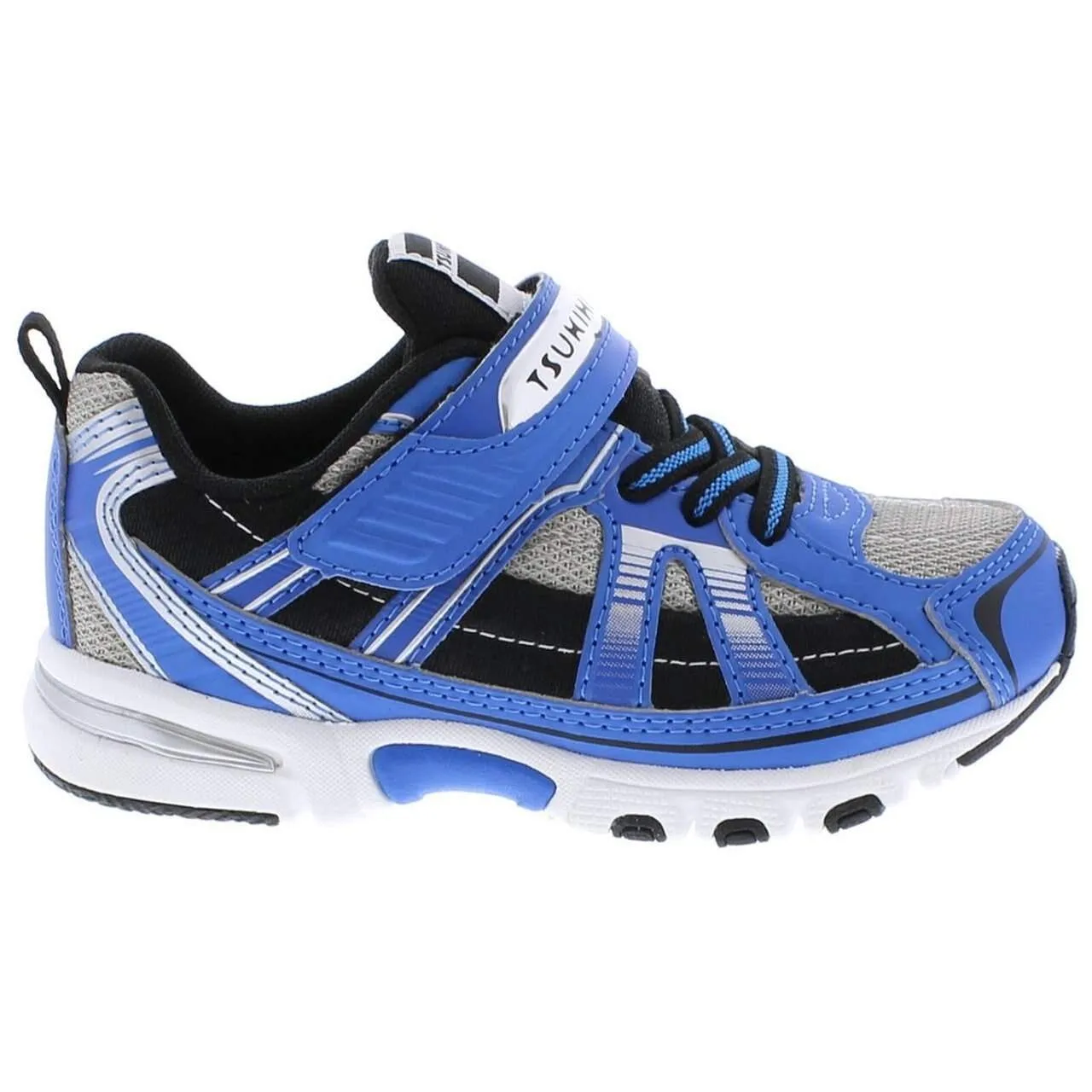 Tsukihoshi Storm Blue Gray Boys Running Shoes (Machine Washable)