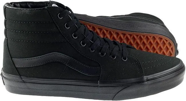 Vans Trainers Mens Sk8 High Canvas Black Black