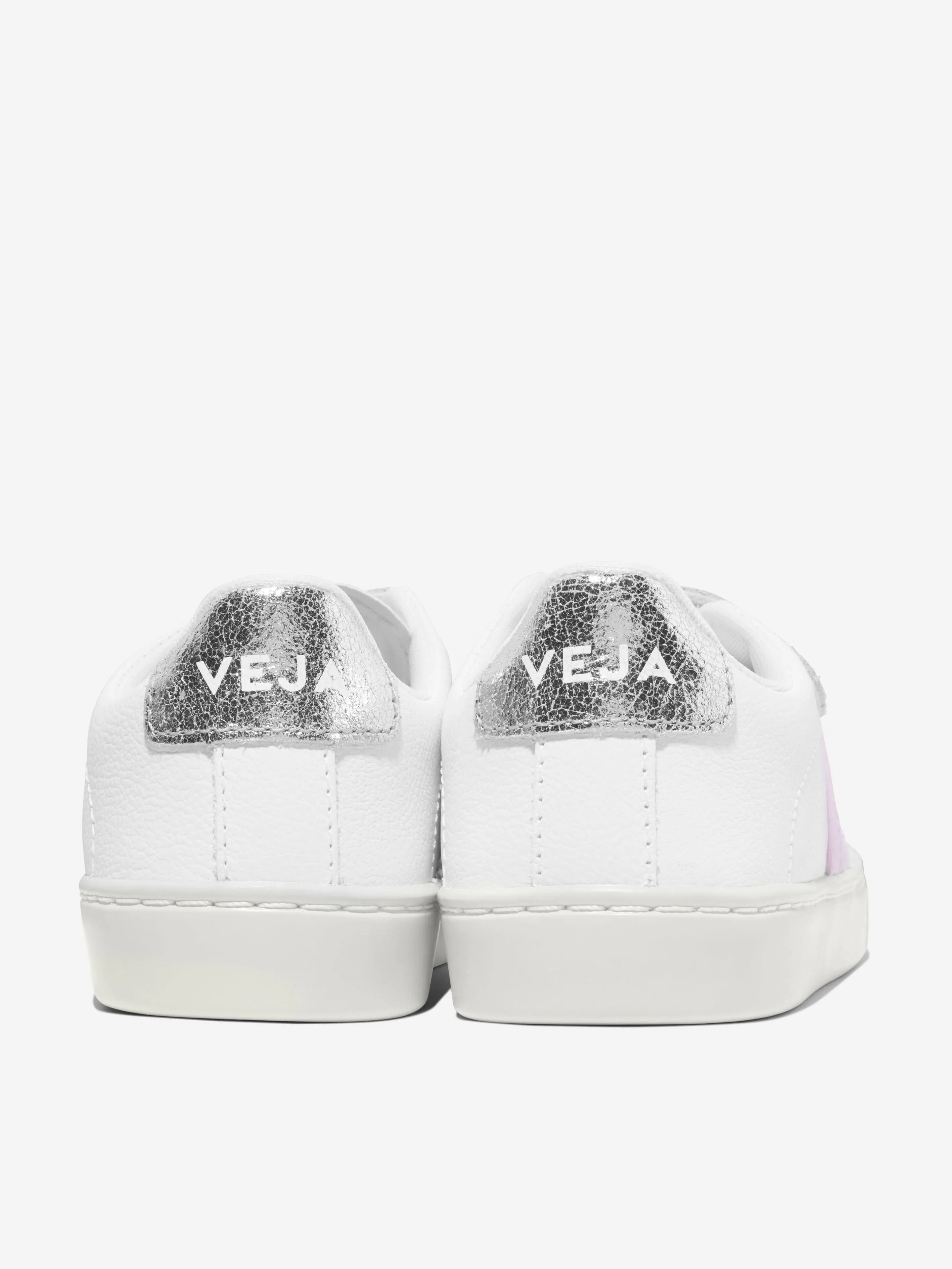 Veja Girls ChromeFree Leather Esplar Trainers in White