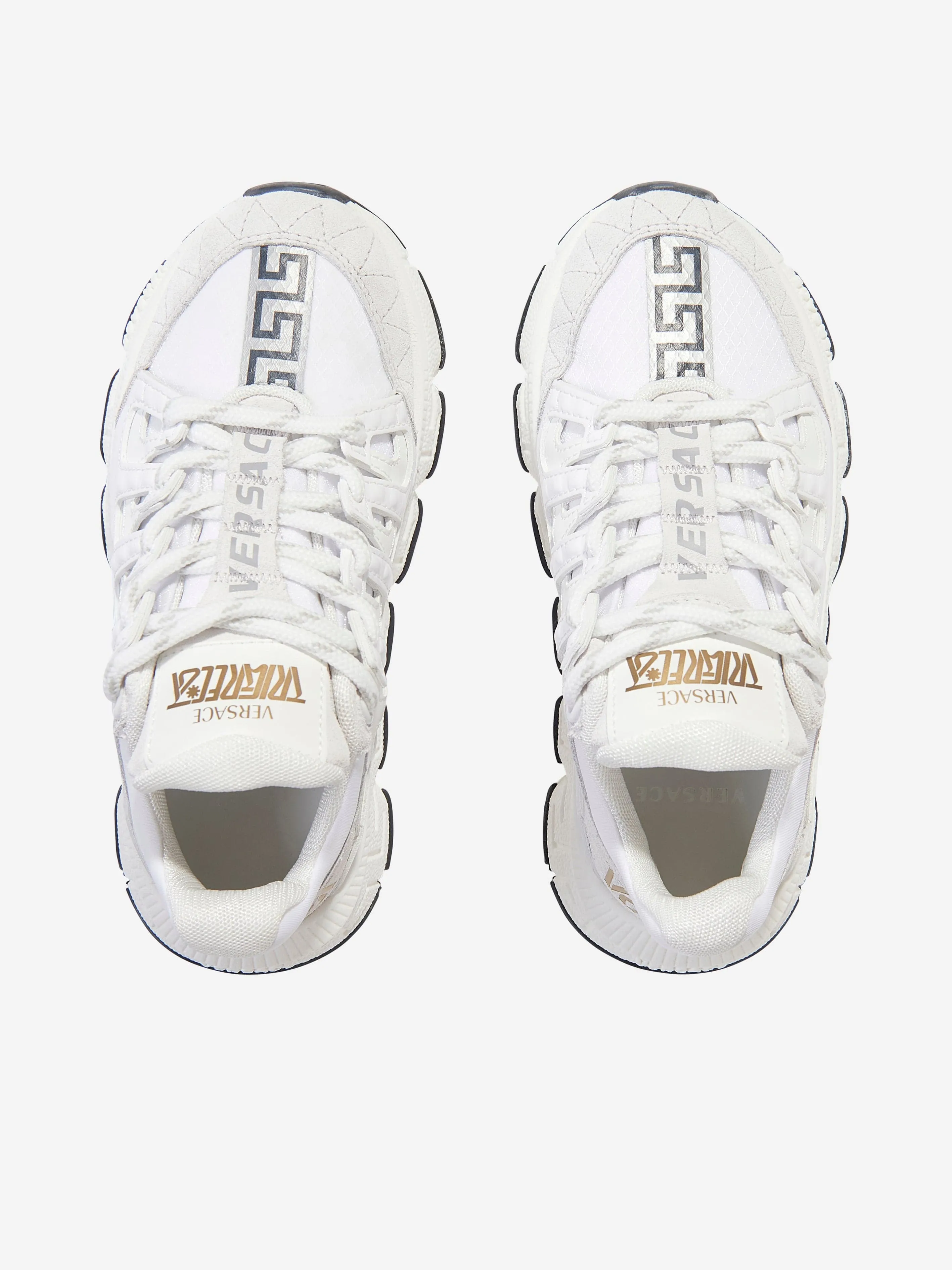 Versace Kids Trigreca Trainers in White