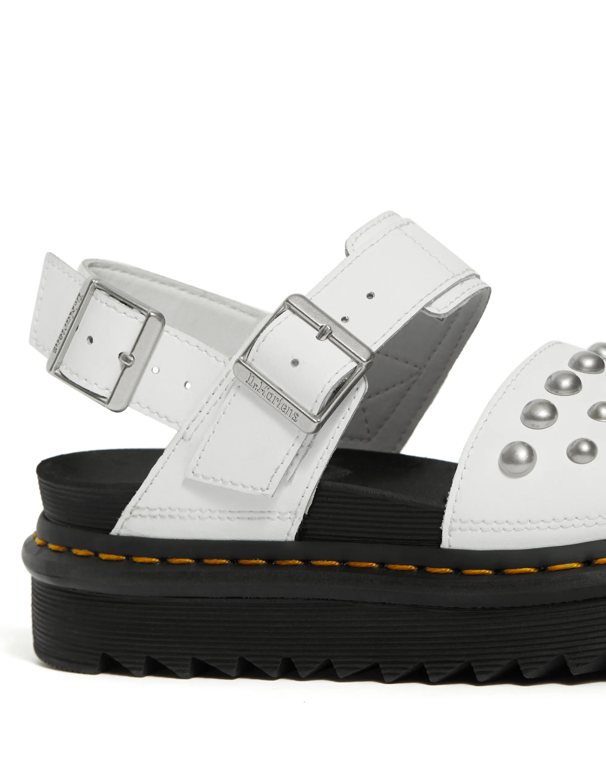 VOSS LEATHER STUDDED SANDALS