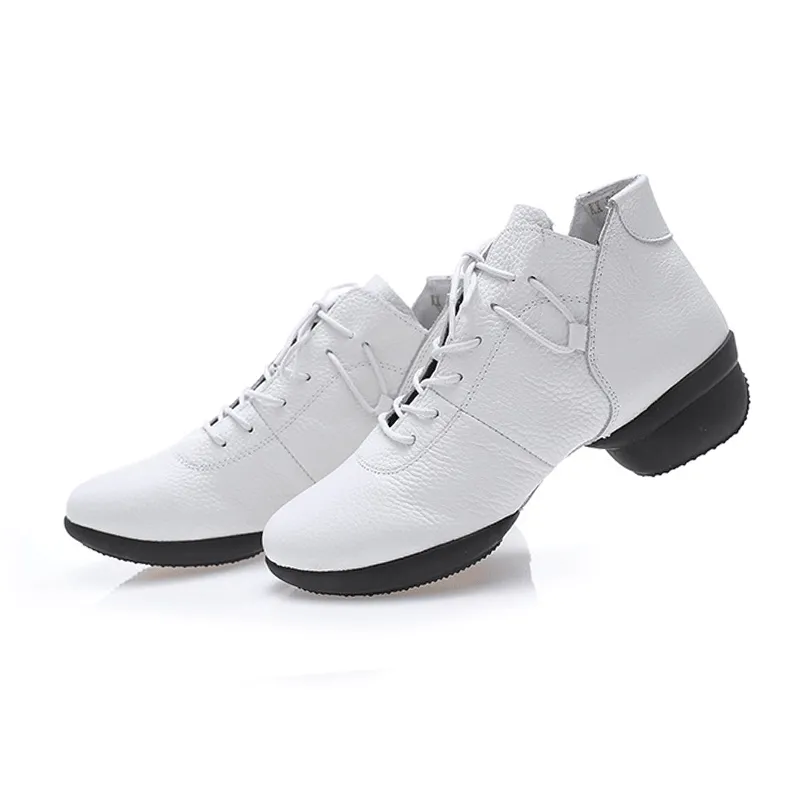 Women's 4cm Training Practice Outdoor Mesh Lace-up Dance Shoes Jazz Dance Shoes