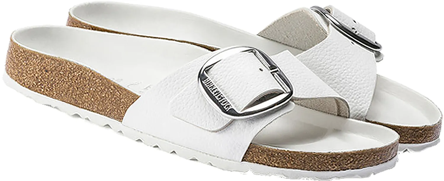 Women's Birkenstock Madrid Big Buckle White Leather