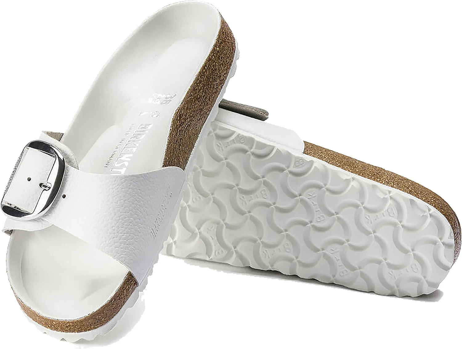 Women's Birkenstock Madrid Big Buckle White Leather