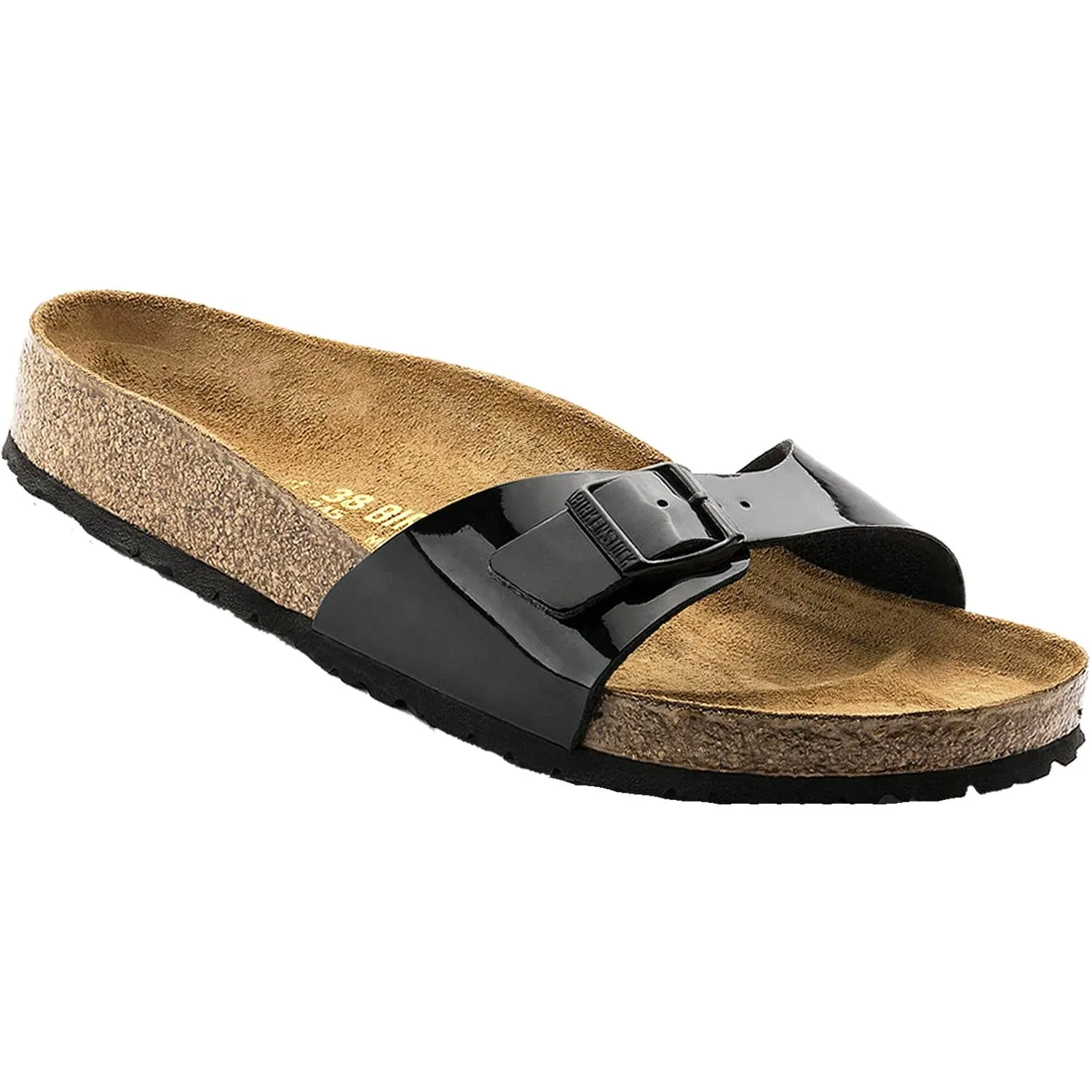 Women's Birkenstock Madrid Black Patent Birko-Flor