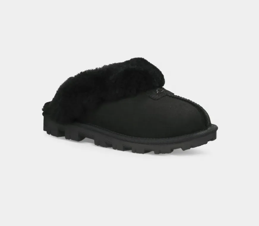 WOMENS COQUETTE BLACK SLIPPER