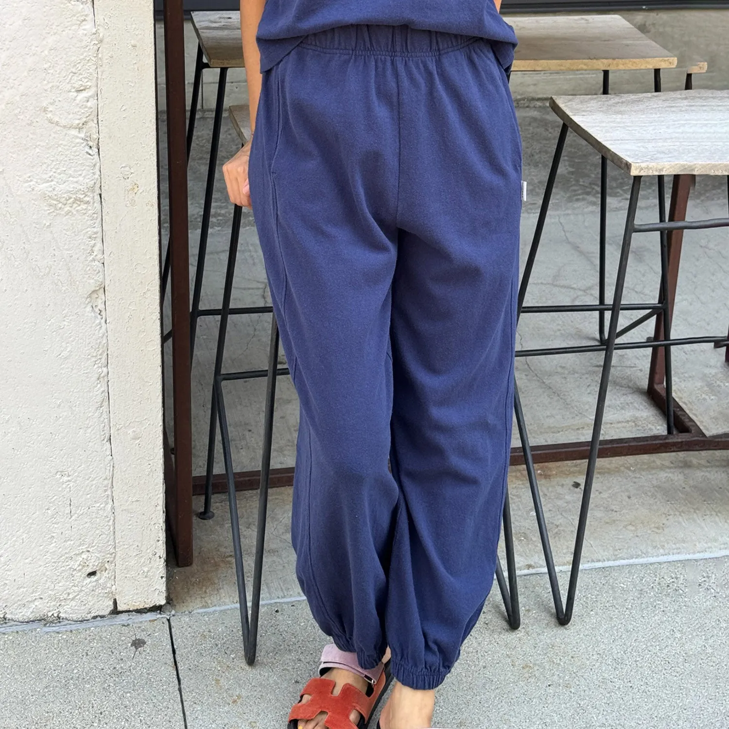 Womens Cotton Balloon pants - Midnight