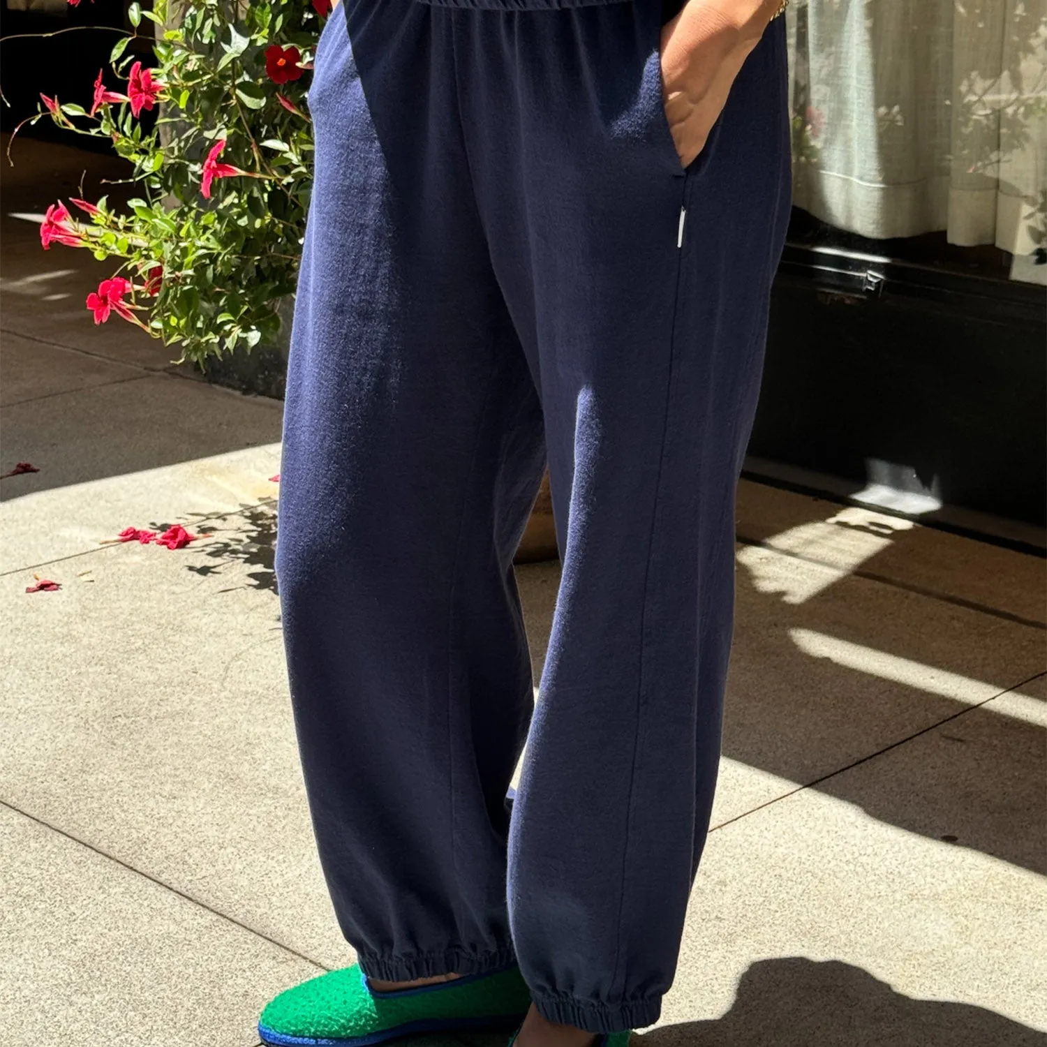 Womens Cotton Balloon pants - Midnight