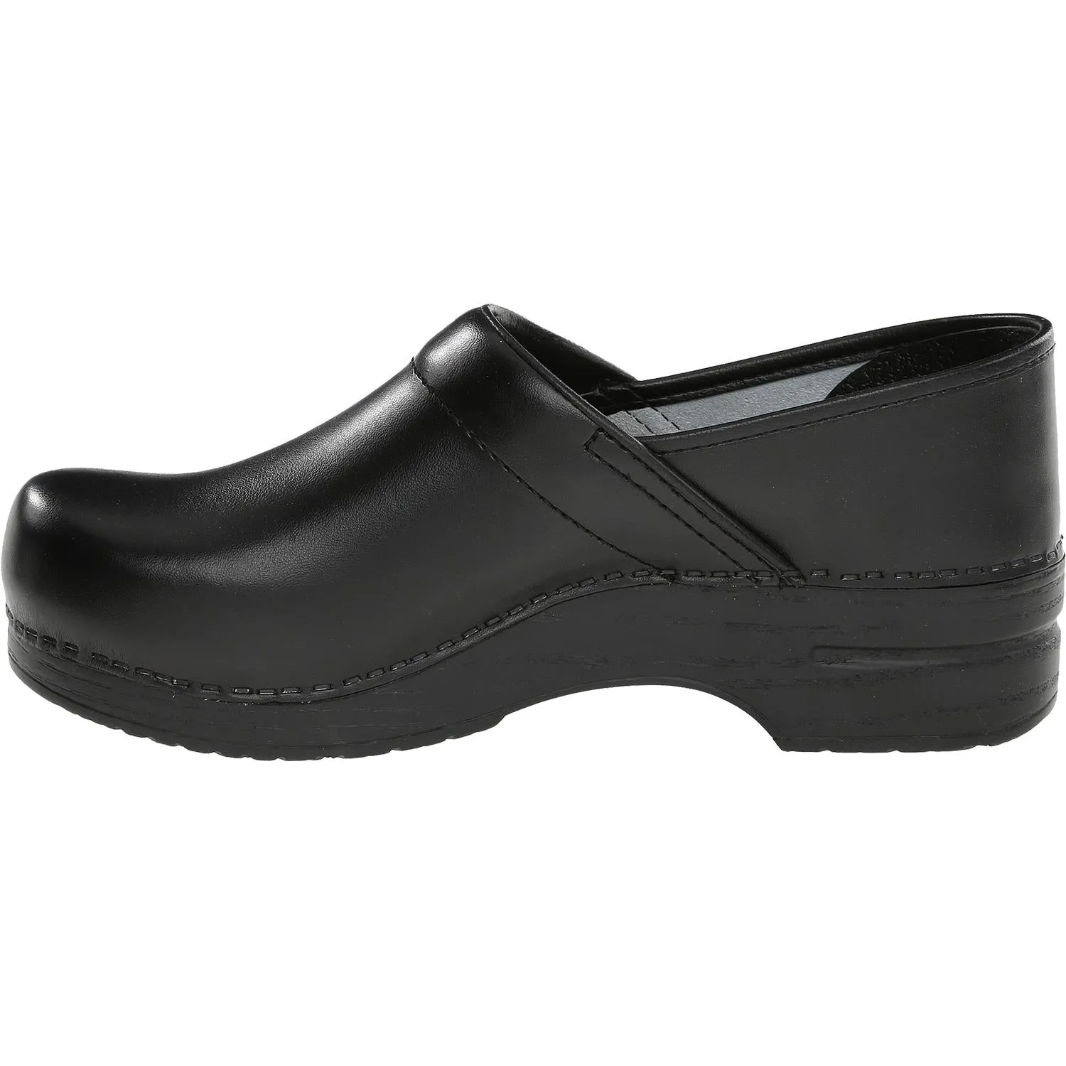 Women's Dansko Professional Clog Black Box Leather