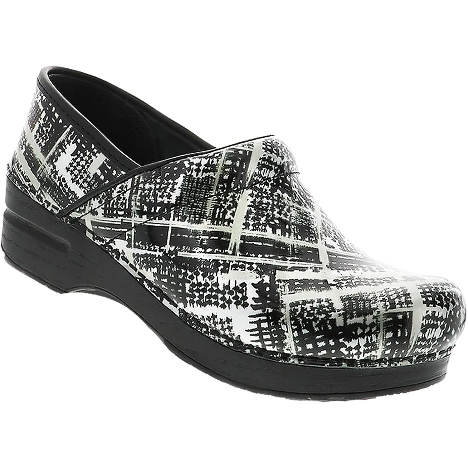 Women's Dansko Professional Clog Block Print Patent