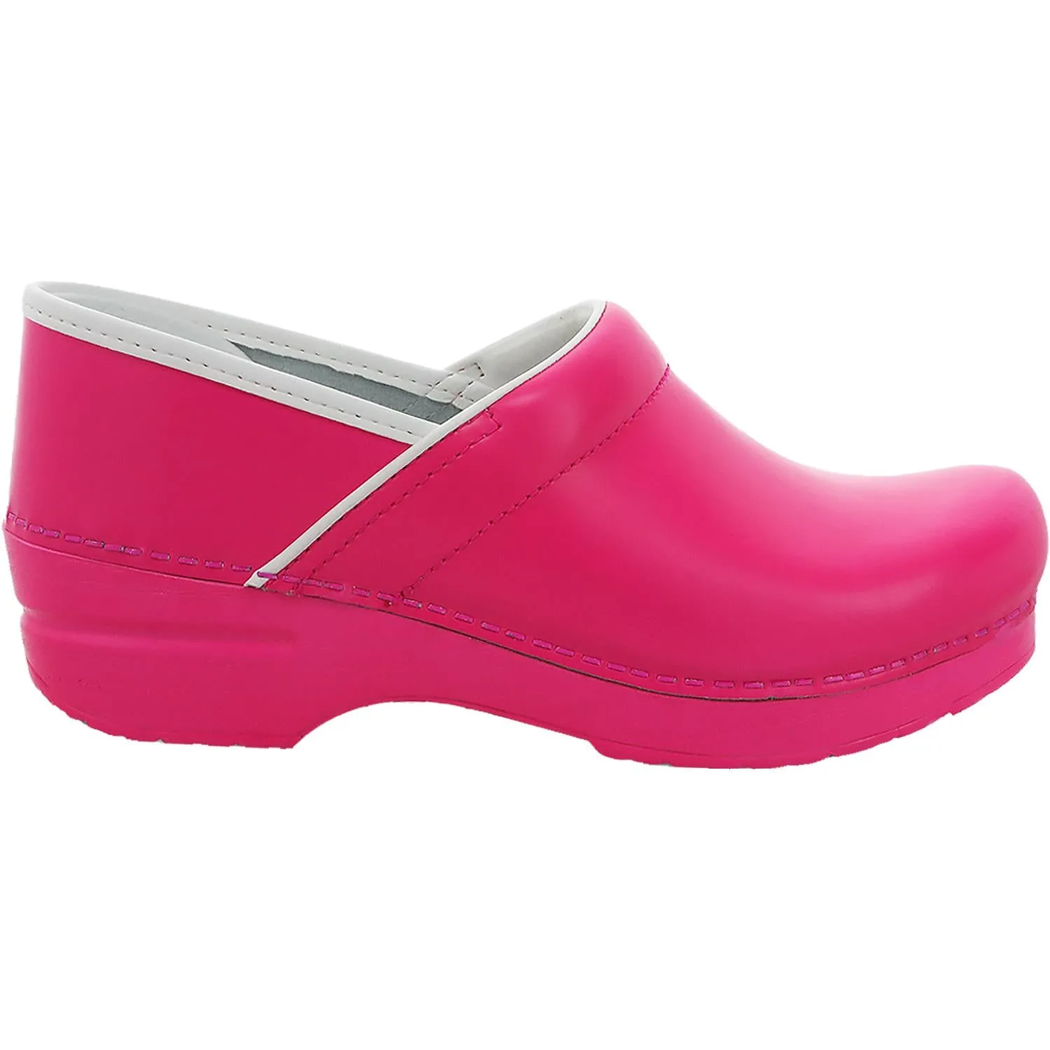 Women's Dansko Professional Clog Pink Neon Leather