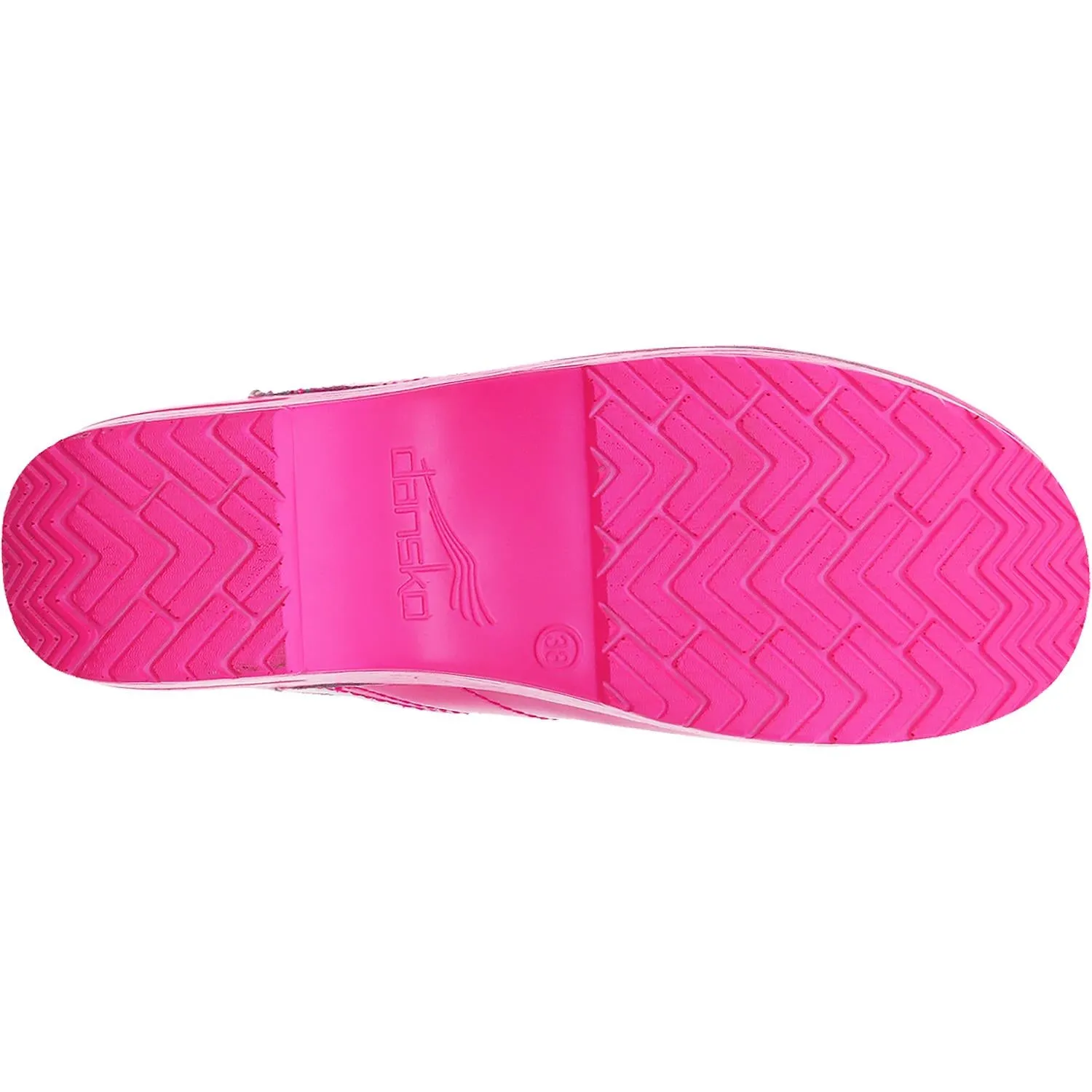 Women's Dansko Professional Clog Pink Neon Leather